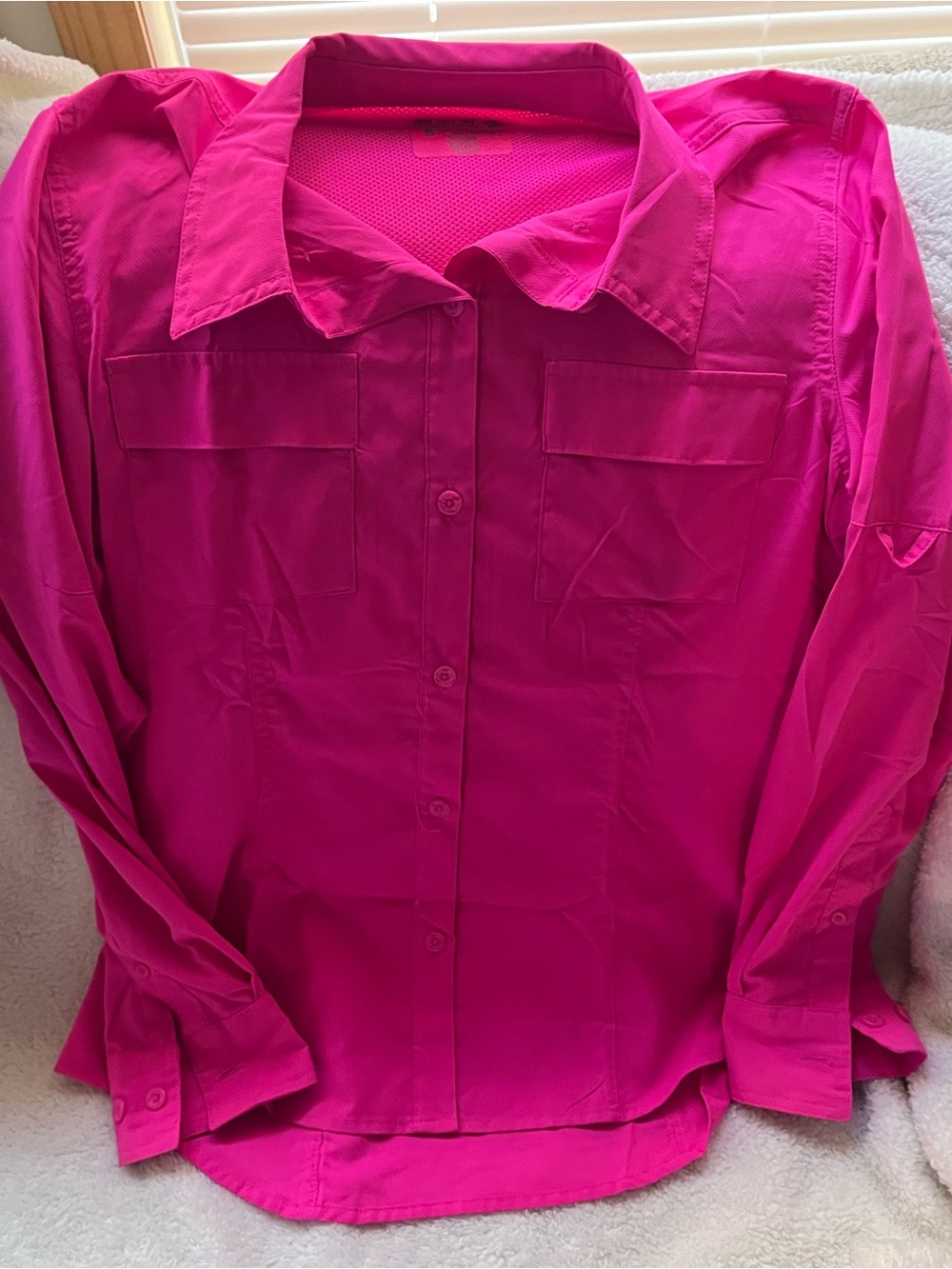 Reel Legends Hot Fuchsia Button-Down Shirt